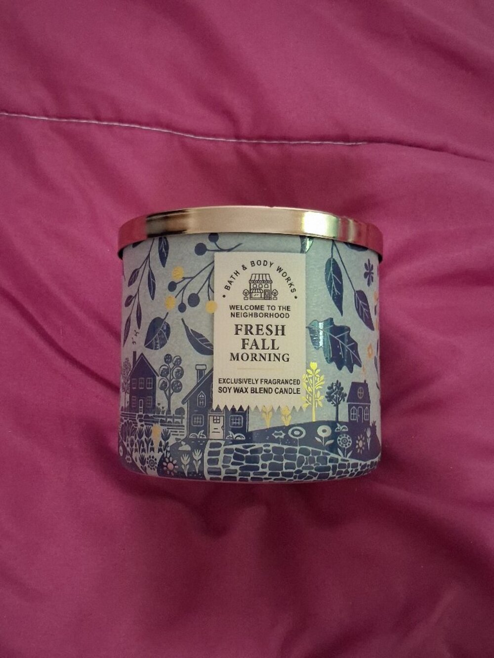 B&BW 3 Wick Candle -  Fresh Fall Morning (Sage/Bergamot/Rain)